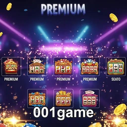 Imagem de jogos no site 001game, destaque para o título 'Games07' com opções de entretenimento digital.